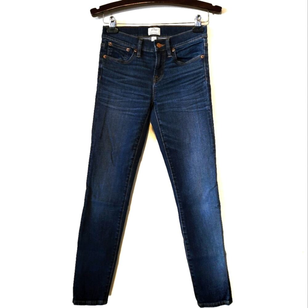 J. Crew Toothpick Low Rise Skinny Jeans Dark Wash sz 25